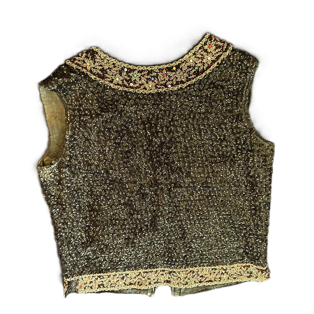 Sequined Vest  Vintage HandMade